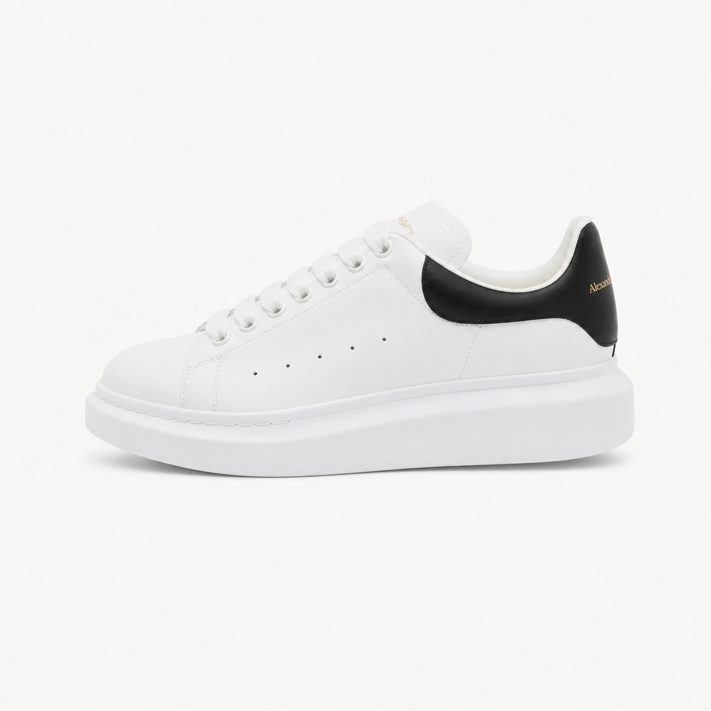 White / Black Heel