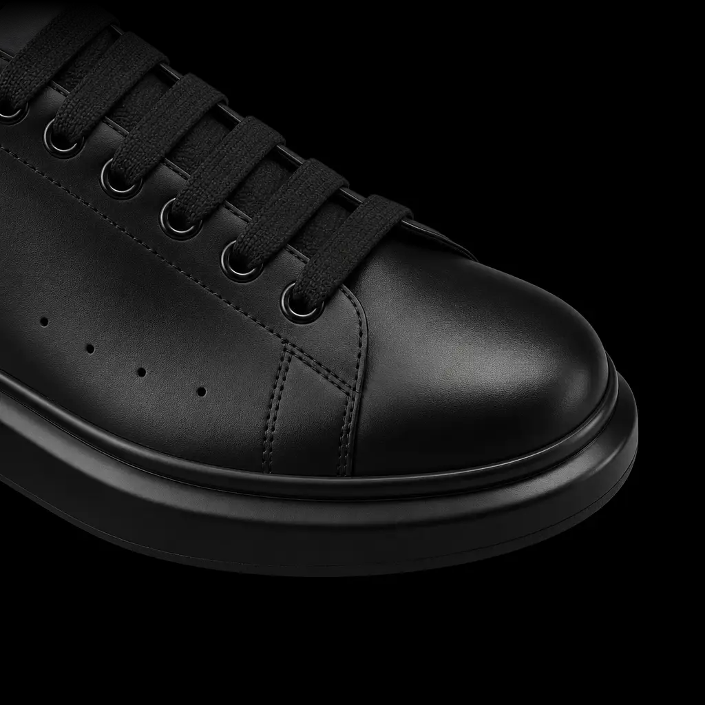 Full-grain leather upper detail