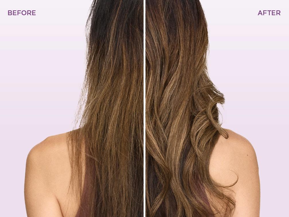 Auto-wrap curlers before and after